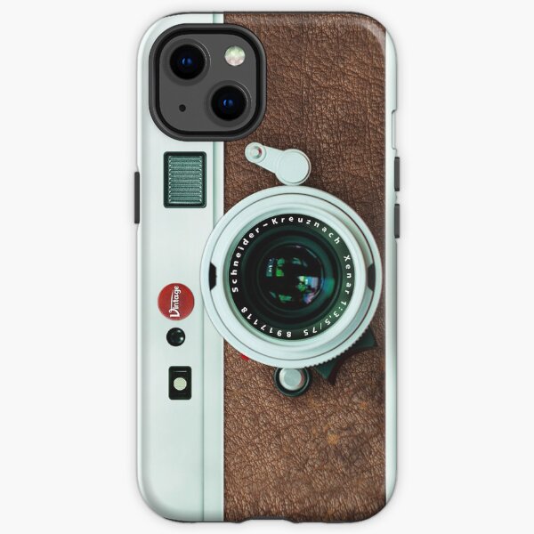 Classic Retro Old Vintage brown leather Camera iPhone Tough Case