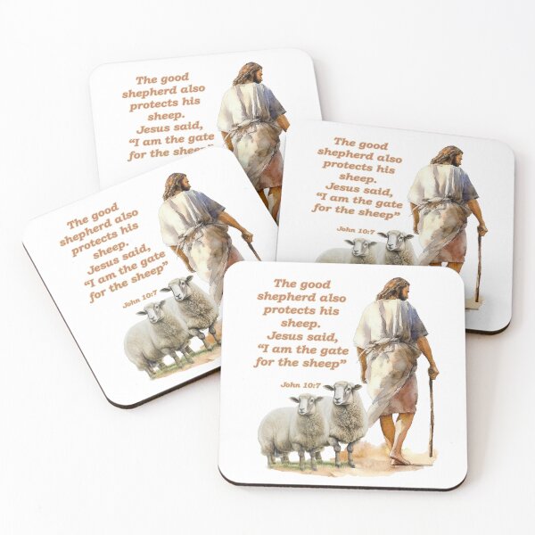 Item preview, The Good Shepherd John 10:7 designed and sold by WideIsTheGate.