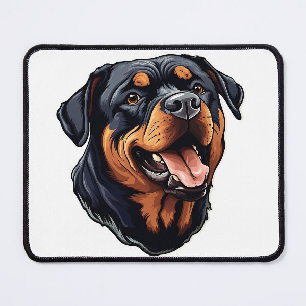 Item preview, Illustration of an adorable Rottweiler designed and sold by StephyCreative.
