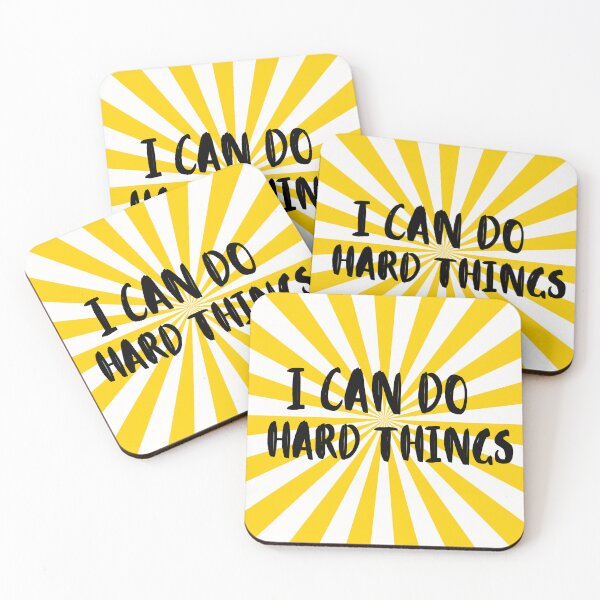 Item preview, I Can Do Hard Things - Inspiring Quotes  designed and sold by nickelangelo1.