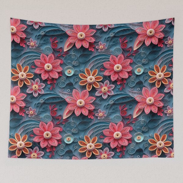 Item preview, Tranquil Symmetry: Paper Quilling Art in Pink and Gray designed and sold by BexStix.