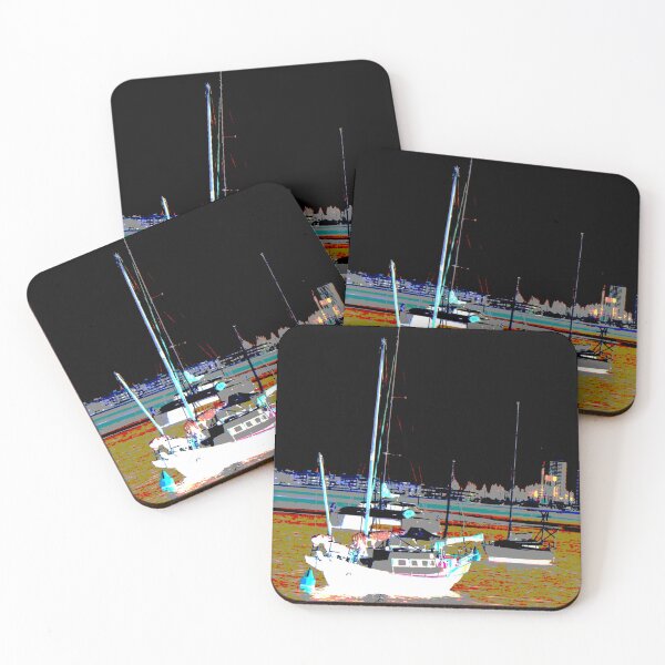 Item preview, Boats at Anchor in Southport Queensland! designed and sold by Mickangelhere.