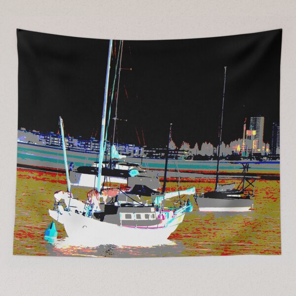 Item preview, Boats at Anchor in Southport Queensland! designed and sold by Mickangelhere.