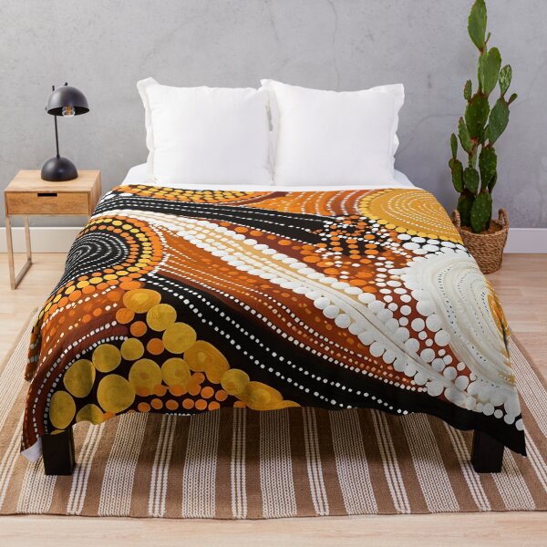 Aboriginal Art Throw Blankets for Sale Redbubble