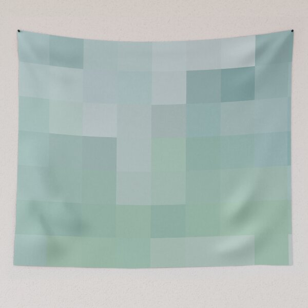 Item preview, Coastal Colors Beach House Décor Squares Mosaic Abstract Ocean 1 of 4 designed and sold by Beachy.