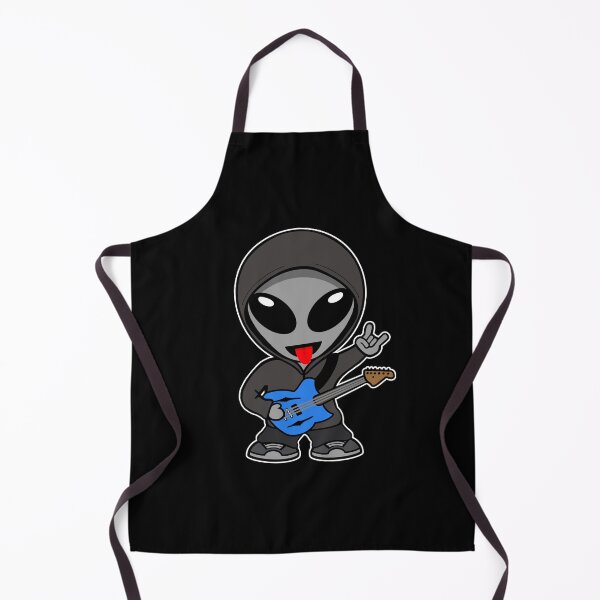 Item preview, Rock On Gray Space Alien Playing Electric Guitar designed and sold by SpaceAlienTees.