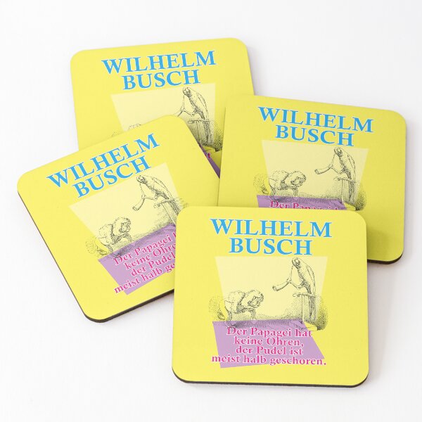 Item preview, Wilhelm Busch, Alphabet, Parrot, Poodle designed and sold by Mauswohn.