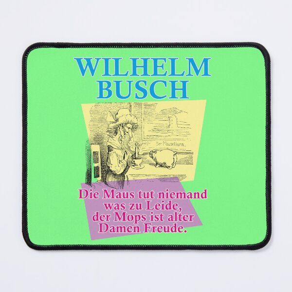Item preview, Wilhelm Busch, Animals Alphabet, Mouse, Pug designed and sold by Mauswohn.