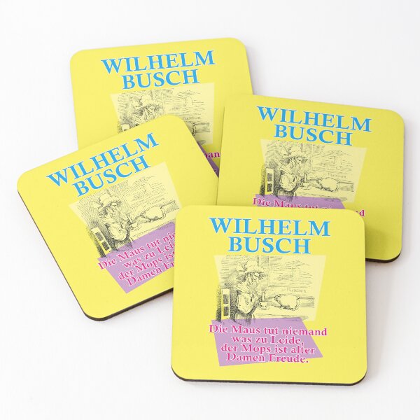 Item preview, Wilhelm Busch, Animals Alphabet, Mouse, Pug designed and sold by Mauswohn.