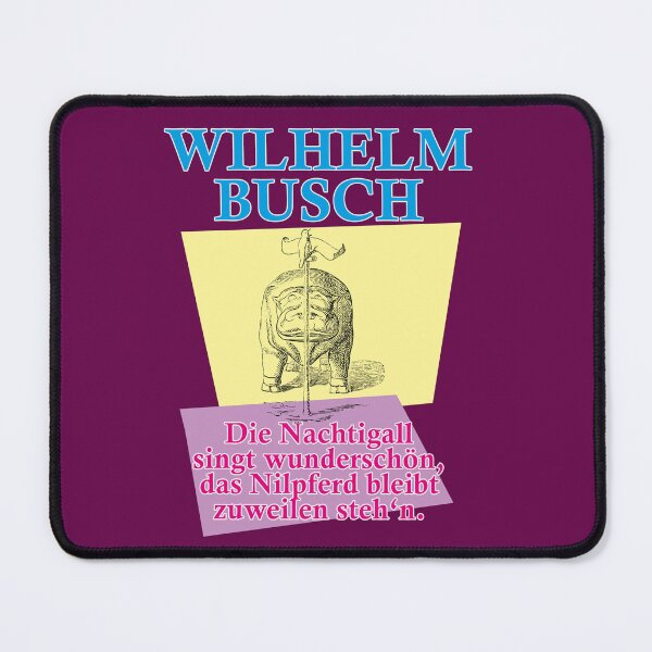 Item preview, Wilhelm Busch, funny alphabet, nightingale, hippopotamus designed and sold by Mauswohn.