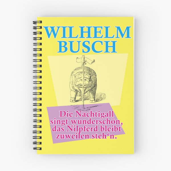 Item preview, Wilhelm Busch, funny alphabet, nightingale, hippopotamus designed and sold by Mauswohn.