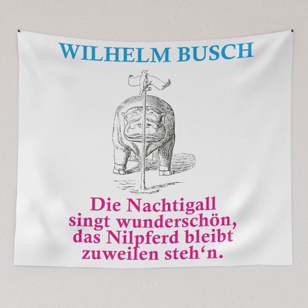 Item preview, Wilhelm Busch, funny alphabet, nightingale, hippopotamus designed and sold by Mauswohn.