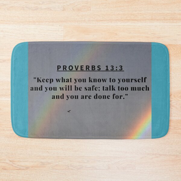 Item preview, PROVERBS 13:3 designed and sold by Creatorbuzz.