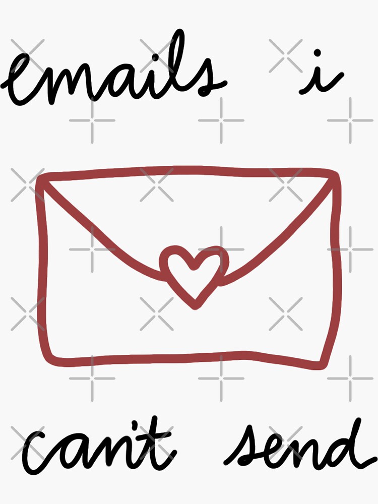 "emails I can’t send sabrina carpenter merch" Sticker for Sale by nicoleecs1709 Redbubble