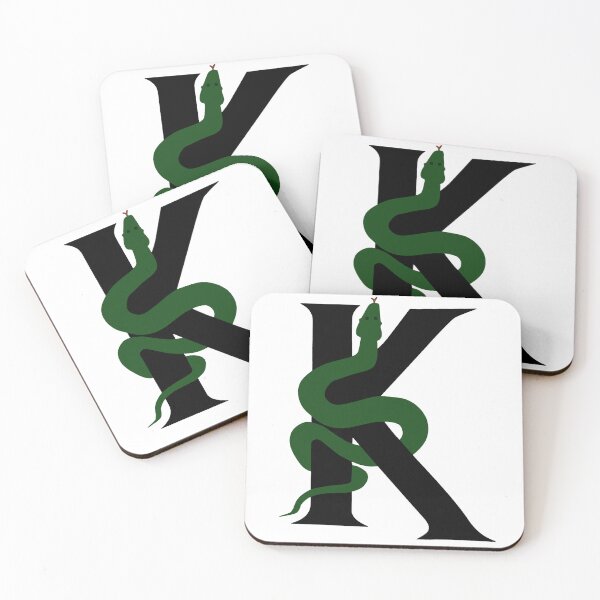 Item preview, K letter harry hp slyther magic lettering designed and sold by OdettenMargaret.