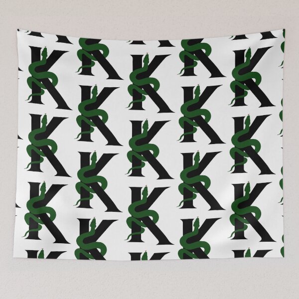 Item preview, K letter harry hp slyther magic lettering designed and sold by OdettenMargaret.