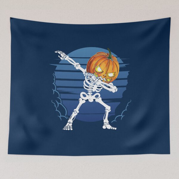 Item preview, Skeleton Halloween pumpkin designed and sold by quanlh.