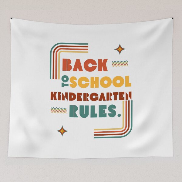 Item preview, BACK TO SCHOOL KINDERGARTEN RULES designed and sold by MyKinsDoodles.