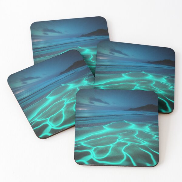 Item preview, Bioluminescent Beach  designed and sold by Roxburylane.