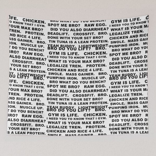 Item preview, Gym bro jokes designed and sold by LukeRosenberg.