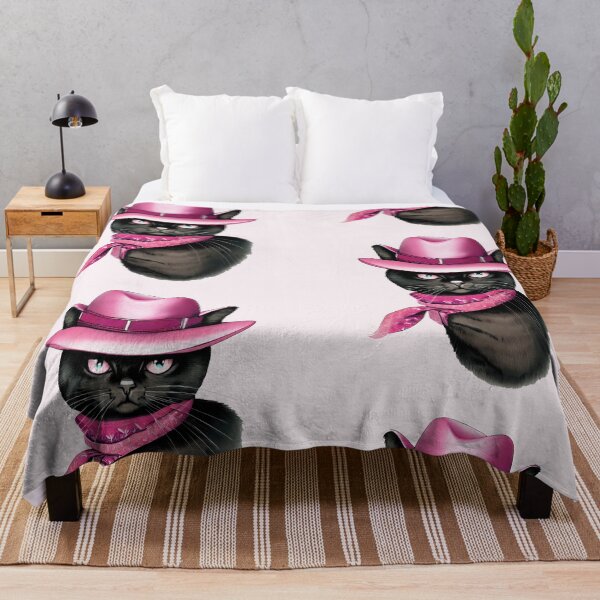 Artikelvorschau, Pinke Cowboy-schwarze Bombay-Katze entworfen und verkauft von pocketart2023.