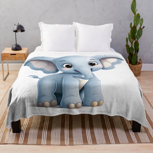 Item preview, Playful Baby Elephant: A Cartoon Adventure designed and sold by Cr-AI-tive.