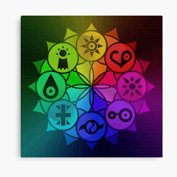 Item preview, Digimon Crests Mandala  designed and sold by VincentVex.