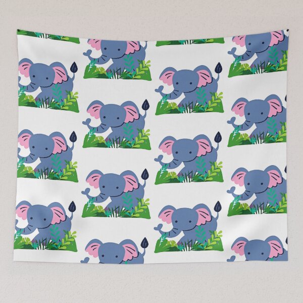 Item preview, Cute Elephant in Jungle designed and sold by Charmy Design.