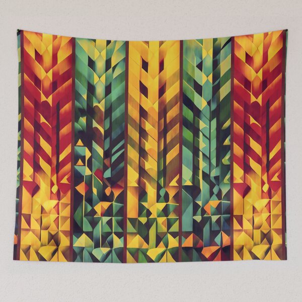 Item preview, Abstract geometric pattern - "morning forest" designed and sold by Hemindway.