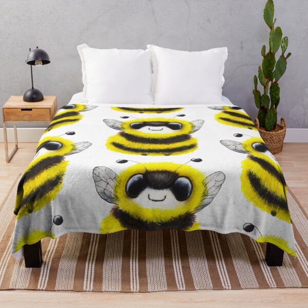 Item preview, Cute Bumblebee watercolour painting designed and sold by Funsize-Art.