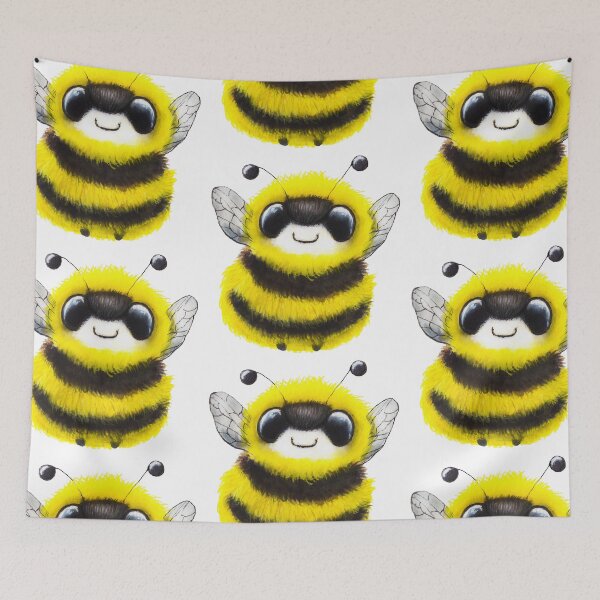 Item preview, Cute Bumblebee watercolour painting designed and sold by Funsize-Art.