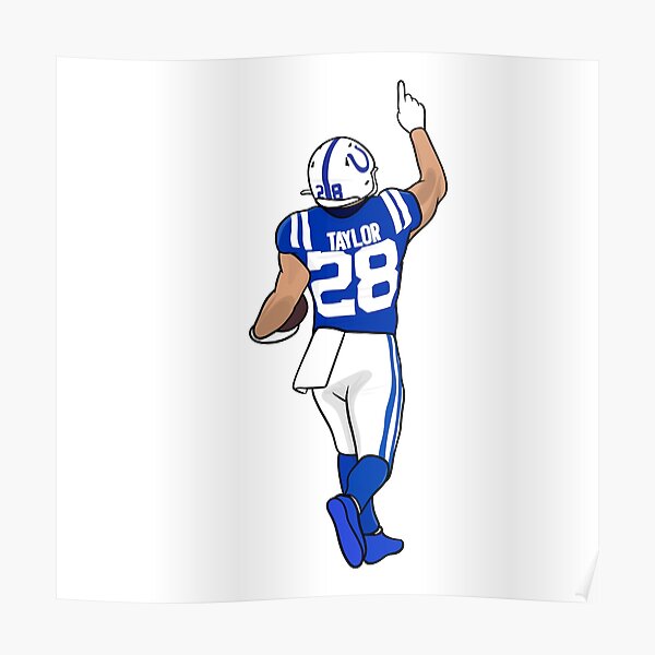 Jonathan Taylor Colts NFL Football Sports Minimalist Wall Art Poster –  Aesthetic Wall Decor