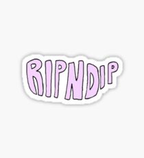 RIPNDIP Pink Logo Sticker