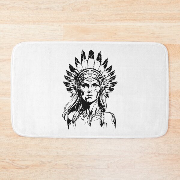 Item preview, Beautiful girl wearing native chief headdress designed and sold by TirrellColister.