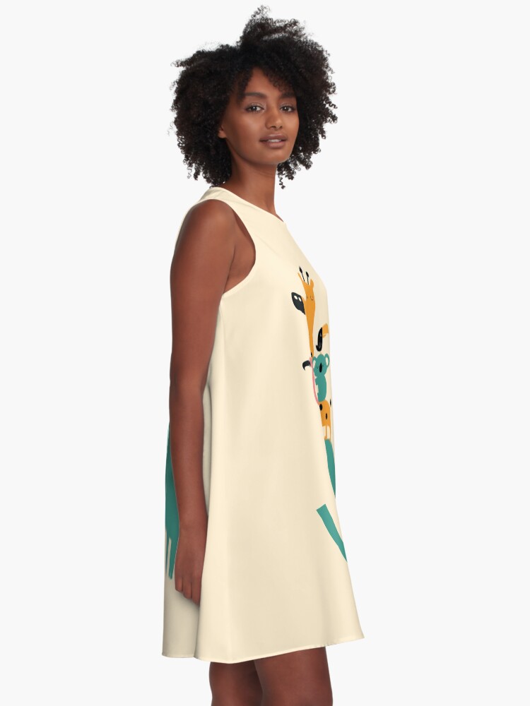 Alternative Ansicht von Weitergehen A-Linien Kleid