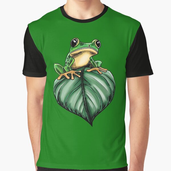 Item preview, Frog flying on a leaf designed and sold by GroundhogMs.