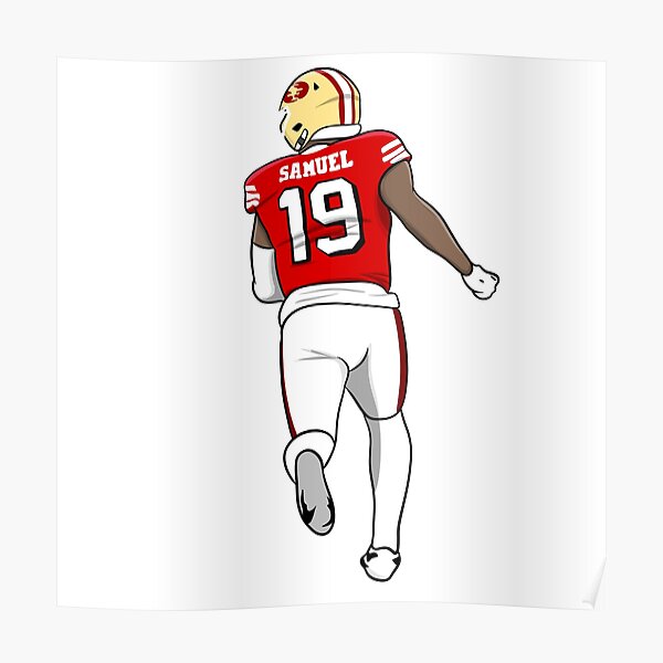 : BAVIEN Deebo Samuel Football Poster Canvas Poster Wall Art  Decor Print Picture Paintings for Living Room Bedroom Decoration  Unframe:24x36inch(60x90cm): Posters & Prints