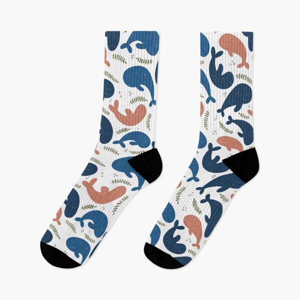 Item preview, Funny Whale Pattern Dark designed and sold by HeartPieces.