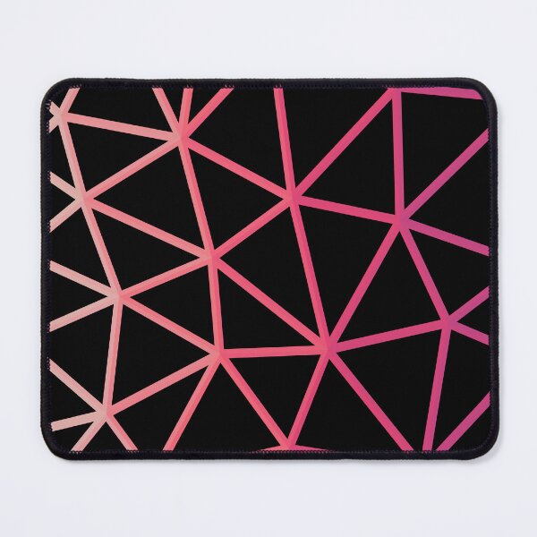 Aperçu de l'œuvre Motif abstrait géométrique filaire minimal pêche et rose créée et vendue par patternsoup.