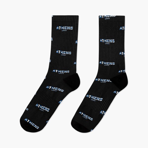 Item preview, Athens Greece Hellas Colored with Flag Colors designed and sold by Gevover.