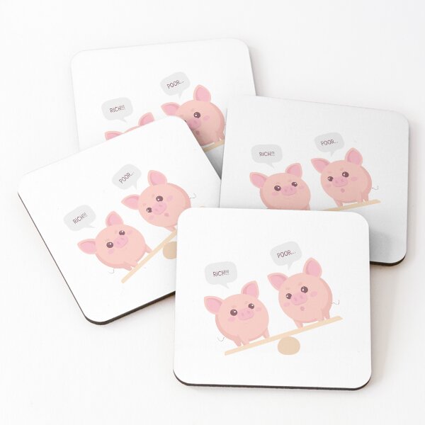 Item preview, Piggy Pig see saw rich or poor designed and sold by RunSumErrands.