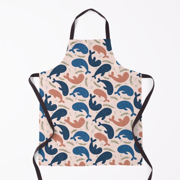 Item preview, Funny whale pattern orange designed and sold by HeartPieces.