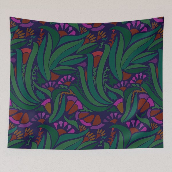 Item preview, Australiana Abstract - deep purple designed and sold by Julia Marshall Felix.