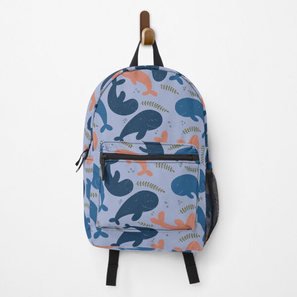 Item preview, Funny Whale Pattern Blue designed and sold by HeartPieces.
