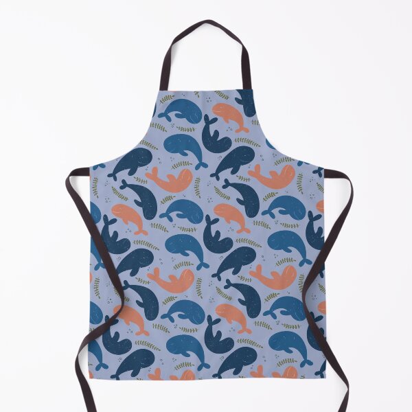 Item preview, Funny Whale Pattern Blue designed and sold by HeartPieces.