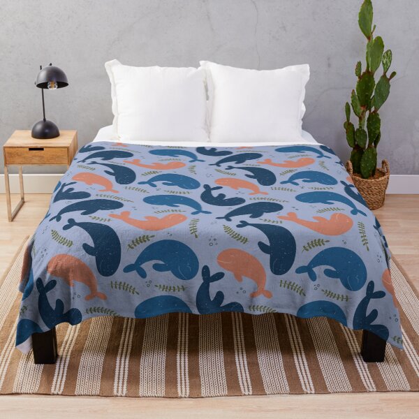 Item preview, Funny Whale Pattern Blue designed and sold by HeartPieces.