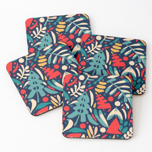 Item preview, Matisse Christmas Trees Pattern designed and sold by patterncrow.