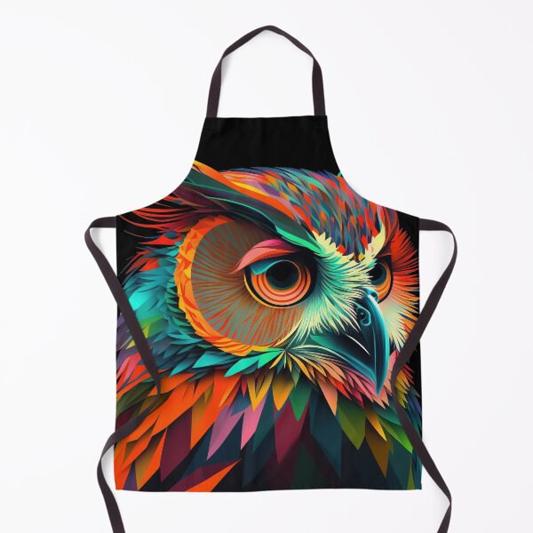Item preview, Owl Colorful Psychedelic Art designed and sold by Trippinink-.