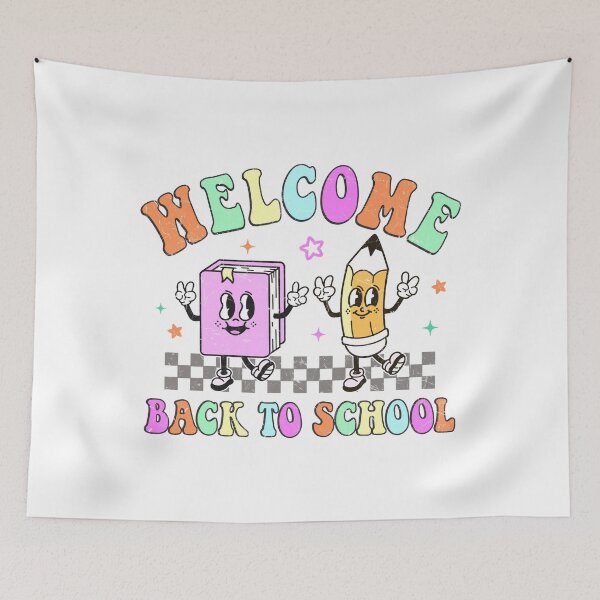 Item preview, back to school welcome retro designed and sold by PositiveIdeas.