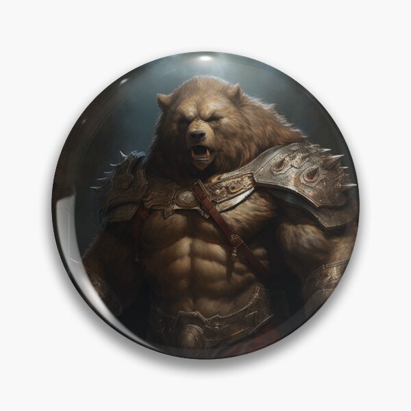 Item preview, Wild Guardian: Armored Bear in Nature's Embrace! designed and sold by calharborne.